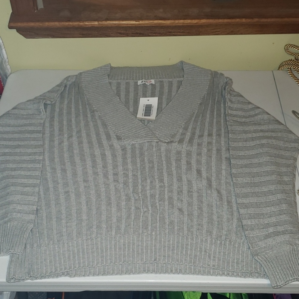 Cable knit sweater